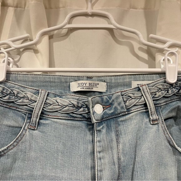 Judy Blue Light Blue Wide Leg Jeans - Picture 2 of 4